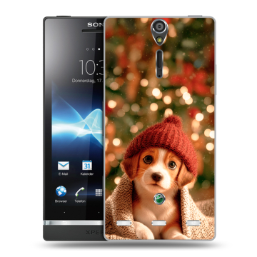 Пластиковый чехол на Sony Xperia S с принтом Новый год
