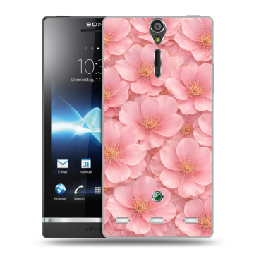 Пластиковый чехол на Sony Xperia S с принтом женский