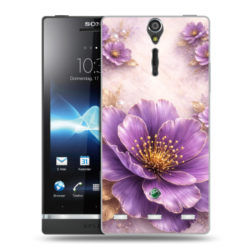 Пластиковый чехол на Sony Xperia S с принтом женский