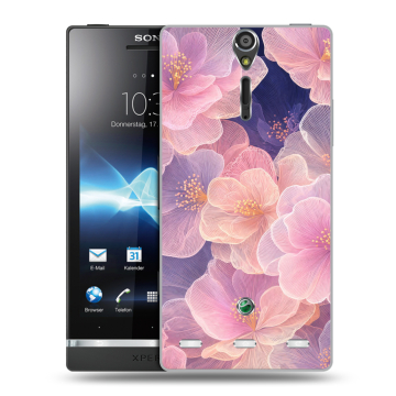 Пластиковый чехол на Sony Xperia S с принтом женский