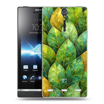 Пластиковый чехол на Sony Xperia S с принтом женский