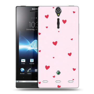 Пластиковый чехол на Sony Xperia S с принтом для девочек
