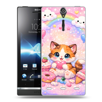 Пластиковый чехол на Sony Xperia S с принтом для девочек Пластиковый чехол на Sony Xperia S с принтом для девочек
