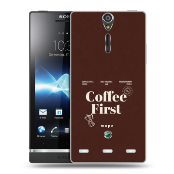 Пластиковый чехол на Sony Xperia S с принтом женский Пластиковый чехол на Sony Xperia S с принтом женский