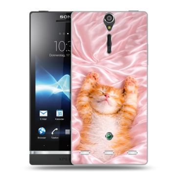Пластиковый чехол на Sony Xperia S с принтом женский Пластиковый чехол на Sony Xperia S с принтом женский