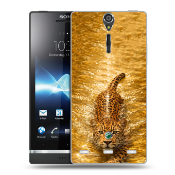 Пластиковый чехол на Sony Xperia S с принтом женский