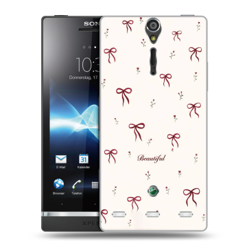 Пластиковый чехол на Sony Xperia S с принтом для девочек