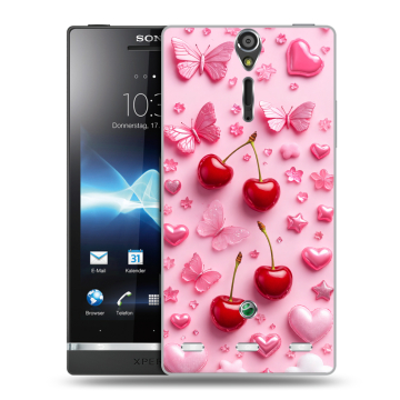 Пластиковый чехол на Sony Xperia S с принтом для девочек Пластиковый чехол на Sony Xperia S с принтом для девочек