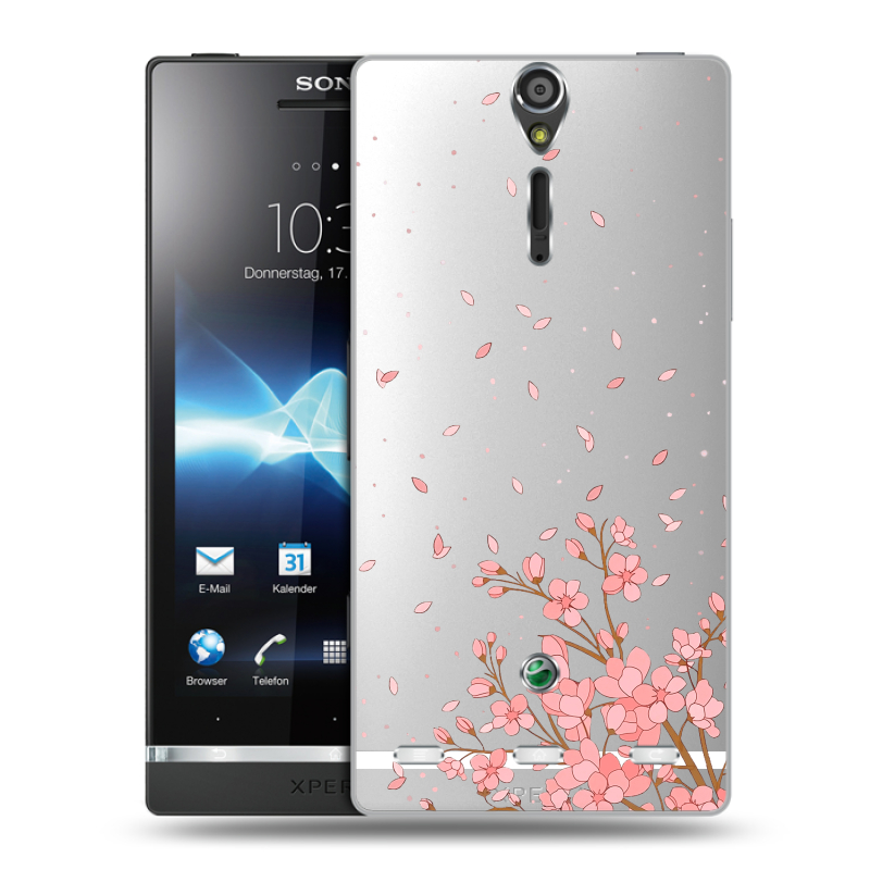 Пластиковый чехол на Sony Xperia S с принтом Ветка сакуры Пластиковый чехол на Sony Xperia S с принтом Ветка сакуры