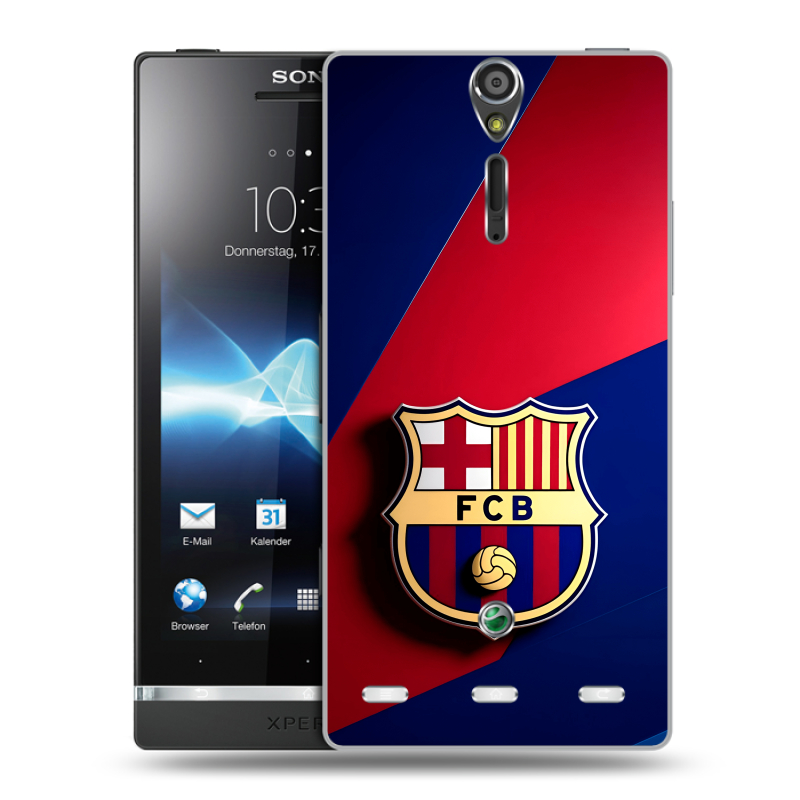 Пластиковый чехол на Sony Xperia S с принтом Барселона Barcelona Пластиковый чехол на Sony Xperia S с принтом Барселона Barcelona