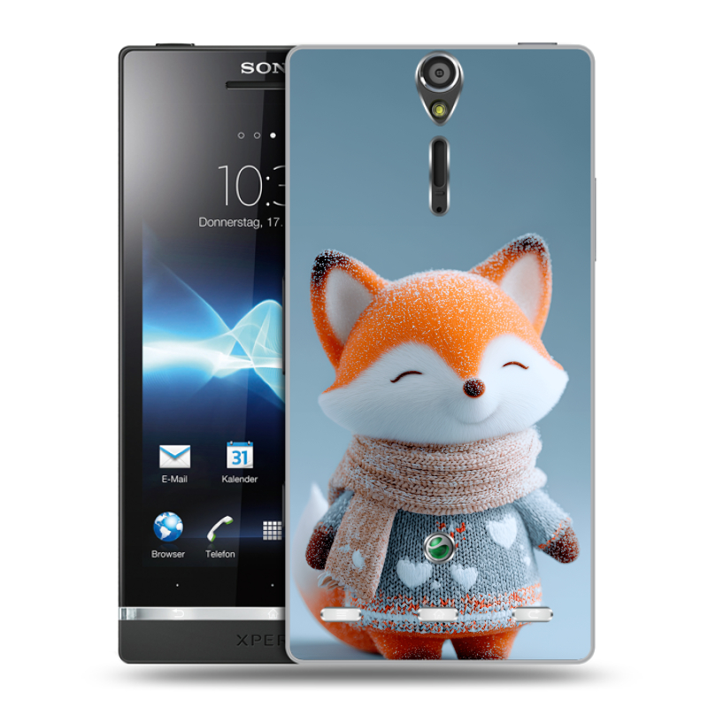 Пластиковый чехол на Sony Xperia S с принтом Лиса Пластиковый чехол на Sony Xperia S с принтом Лиса