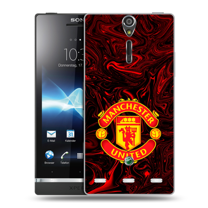 Пластиковый чехол на Sony Xperia S с принтом Manchester United Пластиковый чехол на Sony Xperia S с принтом Manchester United