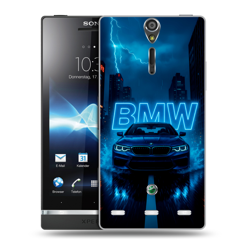 Пластиковый чехол на Sony Xperia S с принтом BMW БМВ Пластиковый чехол на Sony Xperia S с принтом BMW БМВ