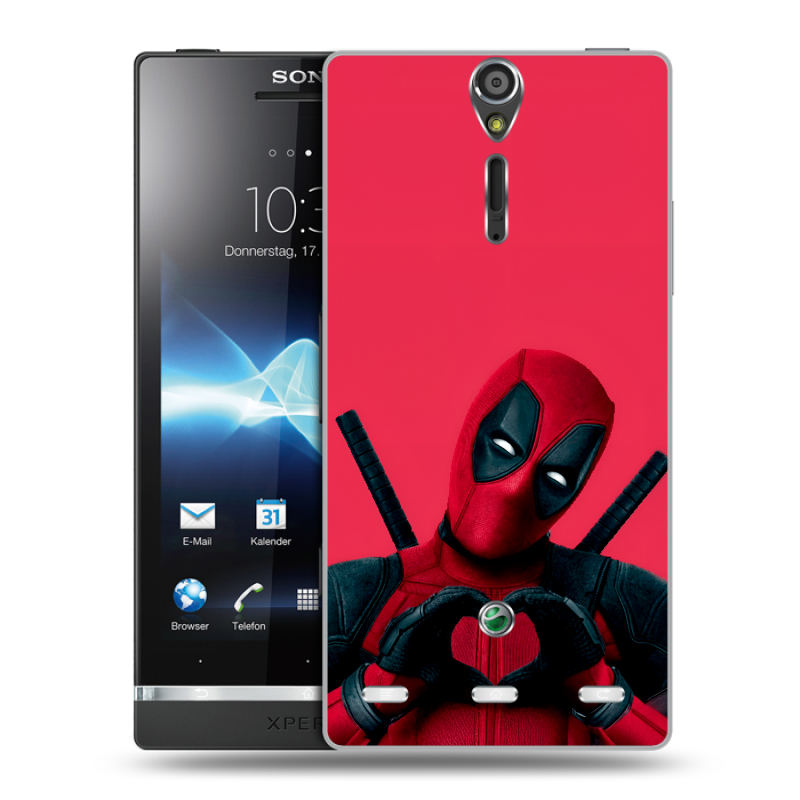 Пластиковый чехол на Sony Xperia S с принтом Дедпул Deadpool Пластиковый чехол на Sony Xperia S с принтом Дедпул Deadpool