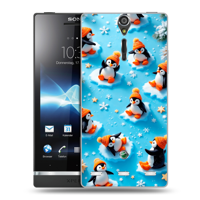 Пластиковый чехол на Sony Xperia S с принтом Новый год Пластиковый чехол на Sony Xperia S с принтом Новый год