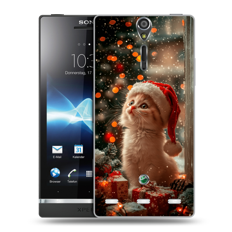Пластиковый чехол на Sony Xperia S с принтом Новый год Пластиковый чехол на Sony Xperia S с принтом Новый год