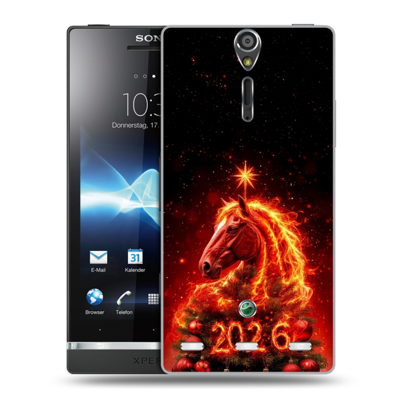 Пластиковый чехол на Sony Xperia S с принтом Новый год Пластиковый чехол на Sony Xperia S с принтом Новый год