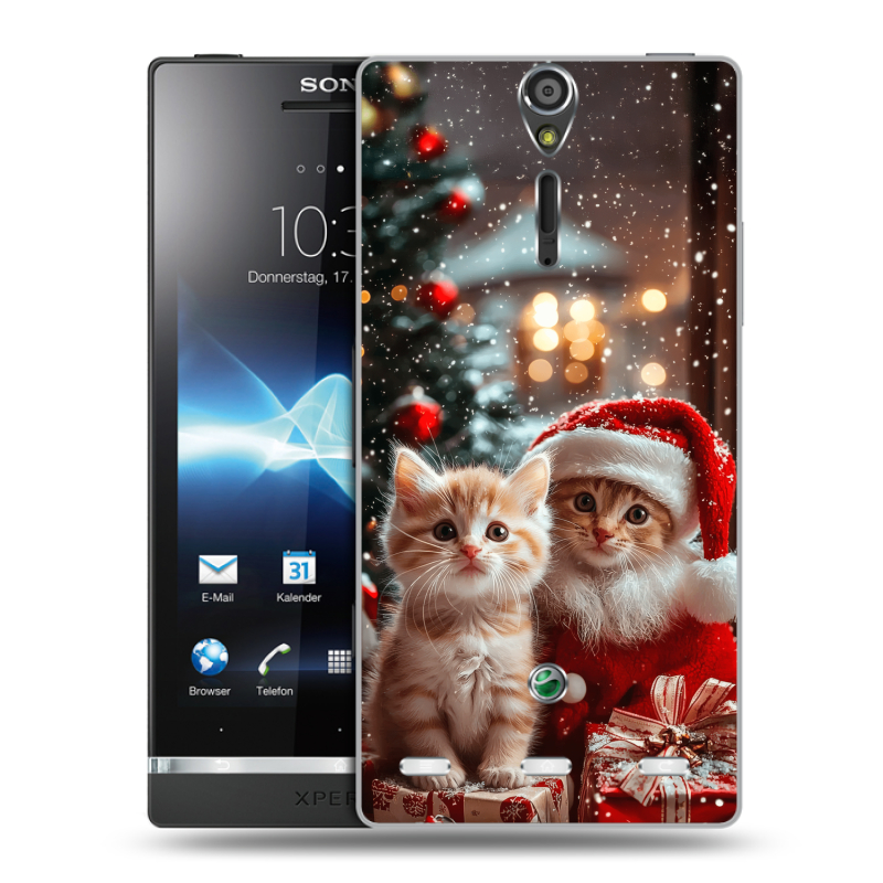 Пластиковый чехол на Sony Xperia S с принтом Новый год Пластиковый чехол на Sony Xperia S с принтом Новый год