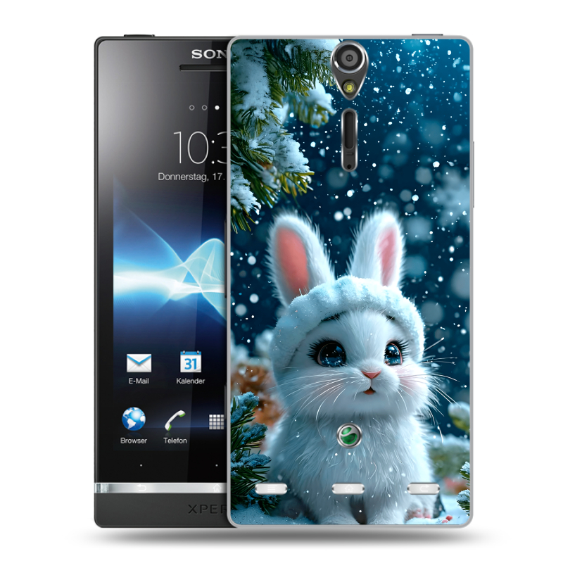 Пластиковый чехол на Sony Xperia S с принтом Новый год Пластиковый чехол на Sony Xperia S с принтом Новый год