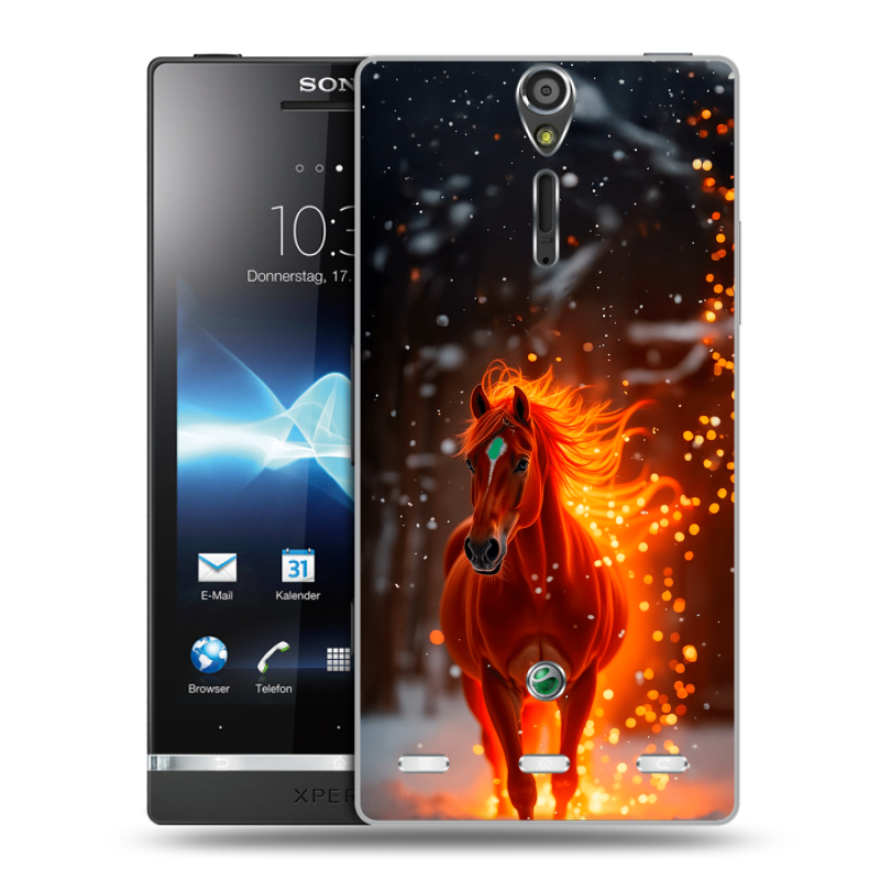 Пластиковый чехол на Sony Xperia S с принтом Новый год Пластиковый чехол на Sony Xperia S с принтом Новый год