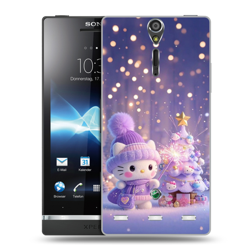 Пластиковый чехол на Sony Xperia S с принтом Новый год Пластиковый чехол на Sony Xperia S с принтом Новый год