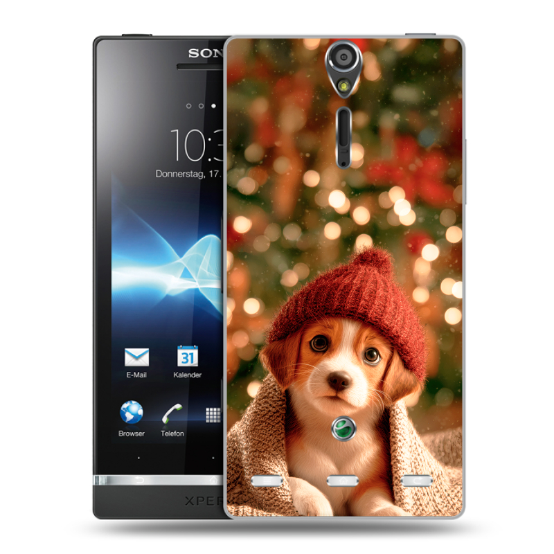 Пластиковый чехол на Sony Xperia S с принтом Новый год Пластиковый чехол на Sony Xperia S с принтом Новый год