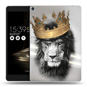 Силиконовый чехол на планшета ASUS ZenPad 3S 10 с принтом Лев с короной