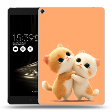Силиконовый чехол на планшета ASUS ZenPad 3S 10 с принтом Милые котики