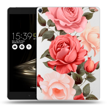 Силиконовый чехол на ASUS ZenPad 3S 10 с принтом Розы