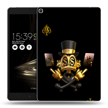 Силиконовый чехол на ASUS ZenPad 3S 10 с принтом Золотой скрудж макдак