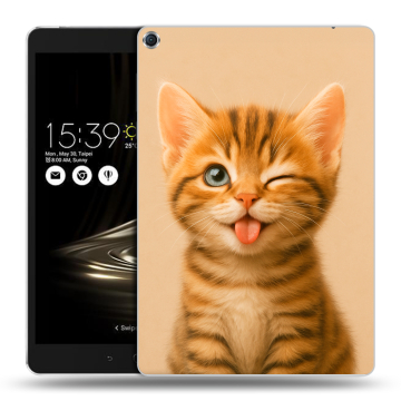 Силиконовый чехол на ASUS ZenPad 3S 10 с принтом котенок