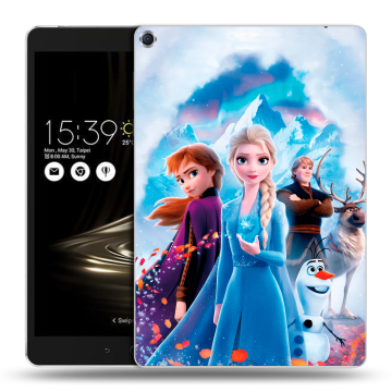 Силиконовый чехол на ASUS ZenPad 3S 10 с принтом Холодное сердце Frozen