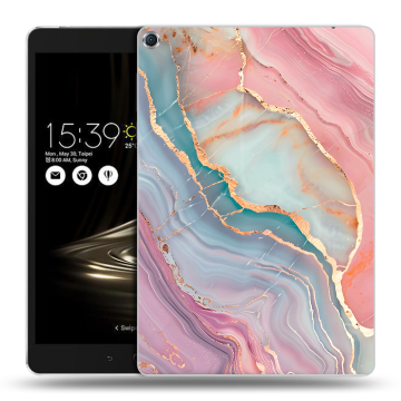 Силиконовый чехол на ASUS ZenPad 3S 10 с принтом розовый мрамор
