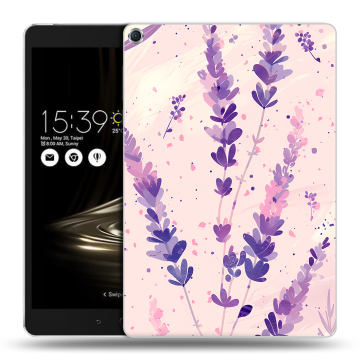 Силиконовый чехол на ASUS ZenPad 3S 10 с принтом цветы лаванда