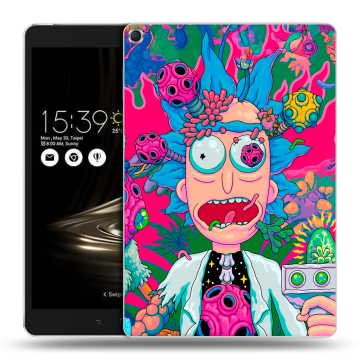 Силиконовый чехол на ASUS ZenPad 3S 10 с принтом Рик и Морти Rick Morty