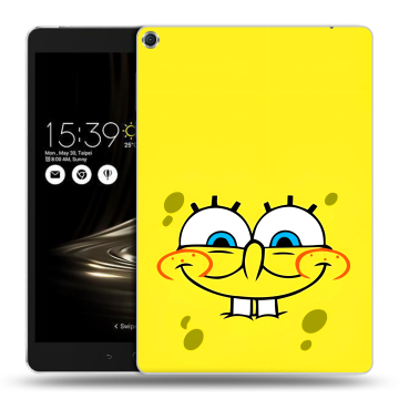 Силиконовый чехол на ASUS ZenPad 3S 10 с принтом спанчбоб спанч боб