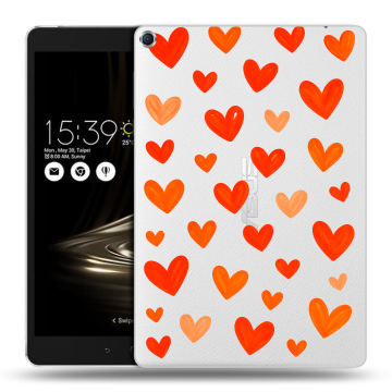 Силиконовый чехол на ASUS ZenPad 3S 10 с принтом Сердечки Силиконовый чехол на ASUS ZenPad 3S 10 с принтом Сердечки