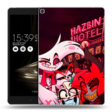 Силиконовый чехол на ASUS ZenPad 3S 10 с принтом Hazbin Hotel Отель Хазбин