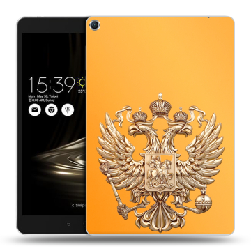 Силиконовый чехол на ASUS ZenPad 3S 10 с принтом Герб Флаг России