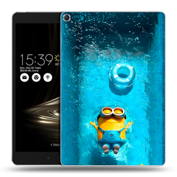 Силиконовый чехол на ASUS ZenPad 3S 10 с принтом Миньоны