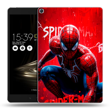 Силиконовый чехол на ASUS ZenPad 3S 10 с принтом Spiderman Человек паук