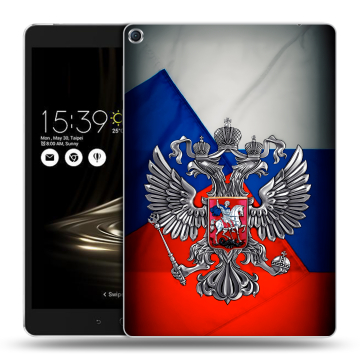 Силиконовый чехол на ASUS ZenPad 3S 10 с принтом Флаг России