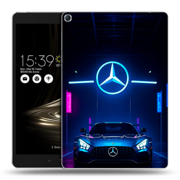 Силиконовый чехол на ASUS ZenPad 3S 10 с принтом Mercedes Мерседес