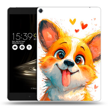Силиконовый чехол на ASUS ZenPad 3S 10 с принтом корги