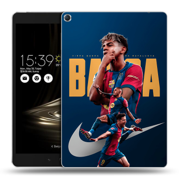 Силиконовый чехол на ASUS ZenPad 3S 10 с принтом Барселона Barca Yamal 