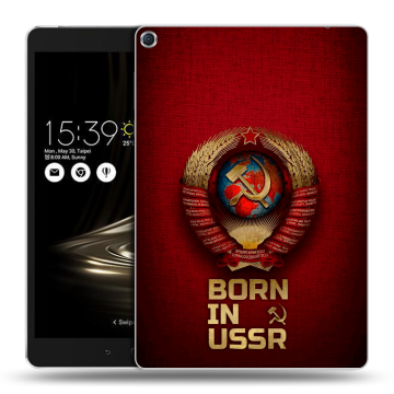 Силиконовый чехол на ASUS ZenPad 3S 10 с принтом Флаг Герб СССР