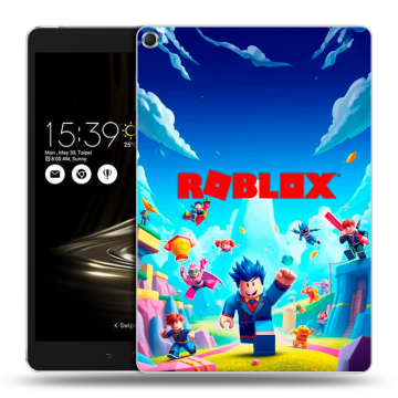 Силиконовый чехол на ASUS ZenPad 3S 10 с принтом Roblox Роблокс