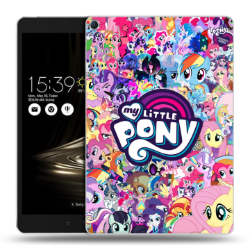 Силиконовый чехол на ASUS ZenPad 3S 10 с принтом My little pony Дружба чудо