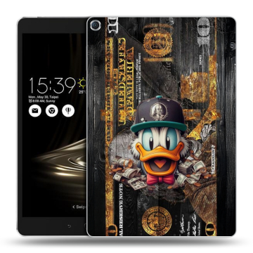 Силиконовый чехол на ASUS ZenPad 3S 10 с принтом Дональд Дак Доллар