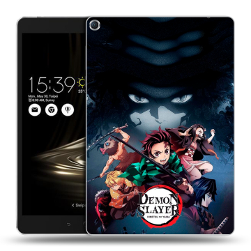 Силиконовый чехол на ASUS ZenPad 3S 10 с принтом Demon Slayer Клинок рассекающий демонов